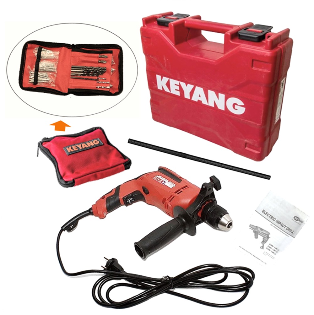 SKI - สกี จำหน่ายสินค้าหลากหลาย และคุณภาพดี | KEYANG DMV-13K สว่านกระแทก (ซ้าย-ขวา,ปรับรอบ) 13 มม. 650W