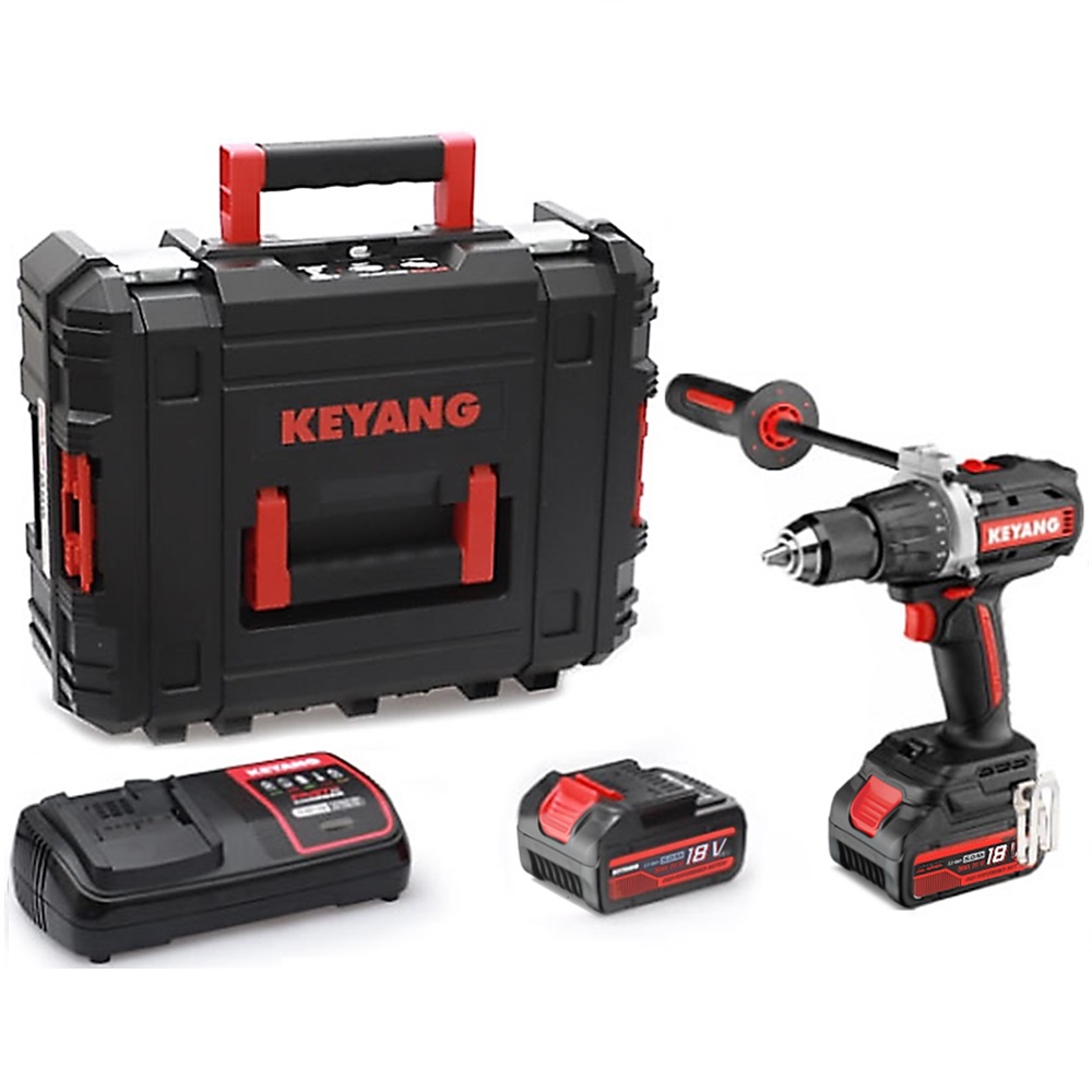 SKI - สกี จำหน่ายสินค้าหลากหลาย และคุณภาพดี | KEYANG DD20BLH-100E สว่านไร้สาย 2 สปีด 100NM แบตเตอรี่ 18V 5.0Ah 2 ก้อน เครื่องชาร์จ 1 อัน