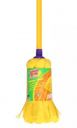 SKI - สกี จำหน่ายสินค้าหลากหลาย และคุณภาพดี | 3M สก๊อตซ์ไบรต์ #7012809363 ไม้ถูพื้นเยลโลว์ม็อบ แพคโปรแถมฟองน้ำใยขัด 3x4 นิ้ว (ราคาต่อชุด,6ชุด/ลัง)#XN002029991