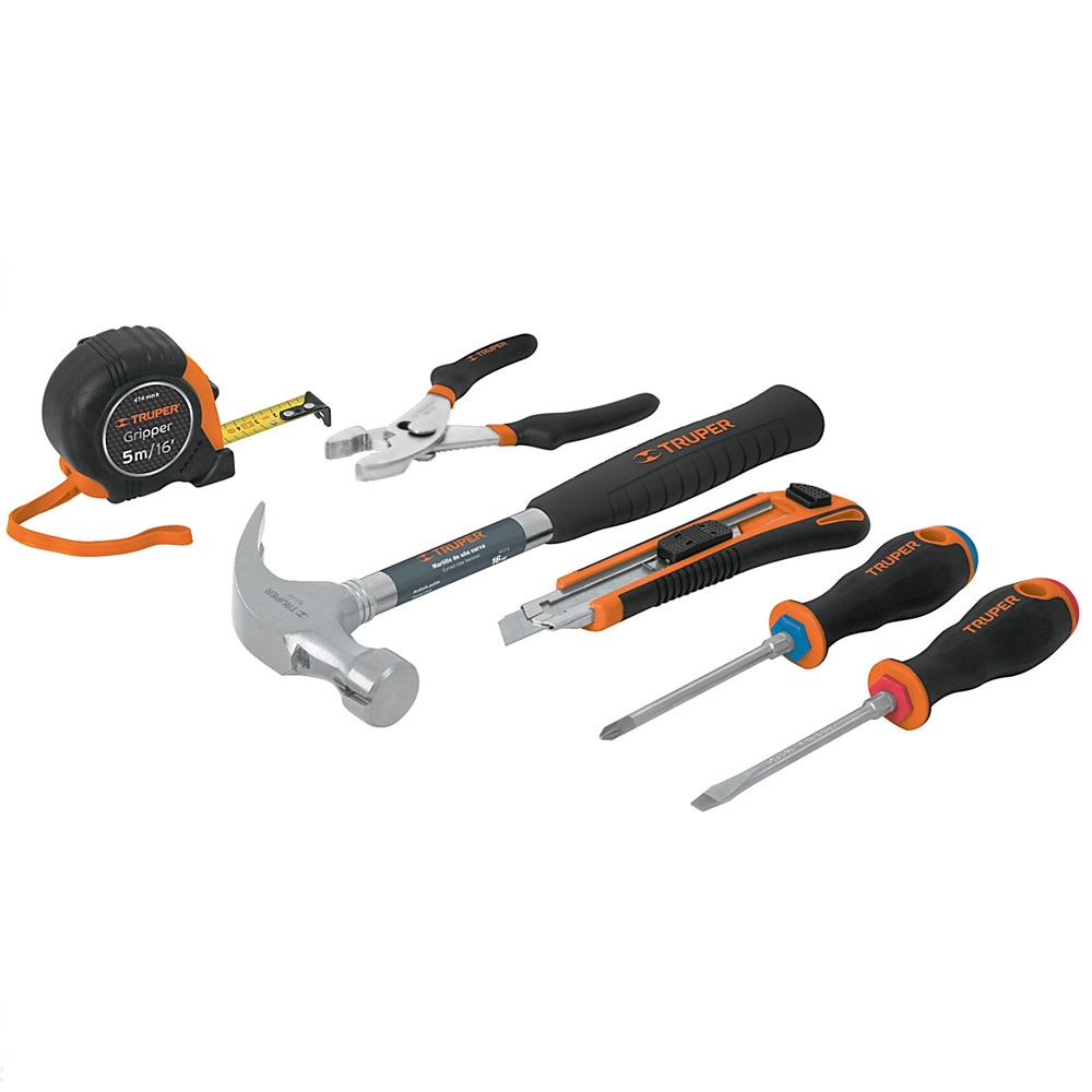 SKI - สกี จำหน่ายสินค้าหลากหลาย และคุณภาพดี | TRUPER 14651 ชุดเครื่องมือช่าง 6 ชิ้น #JGO-CAS6X
