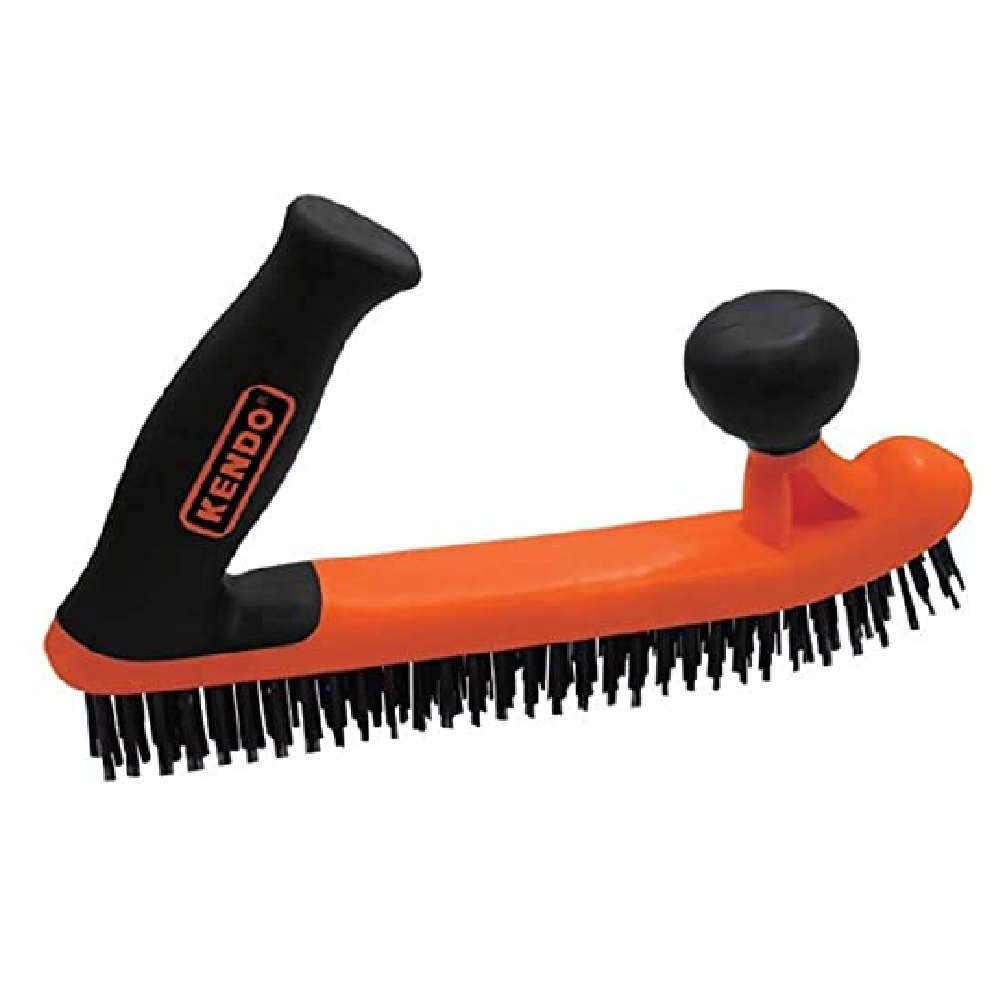 SKI - สกี จำหน่ายสินค้าหลากหลาย และคุณภาพดี | KENDO 31401 แปรงลวดเหล็ก ขนาด 25x14.5x3.3cm ใส่รายละเอียดเพิ่ม