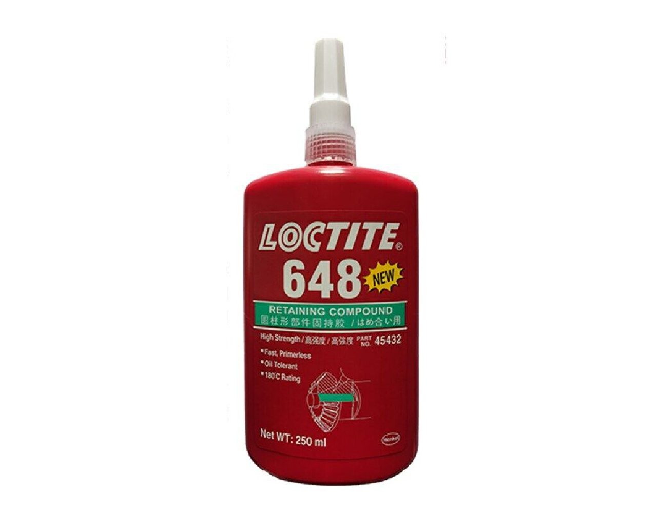 SKI - สกี จำหน่ายสินค้าหลากหลาย และคุณภาพดี | LOCTITE #32717 กาว 648 250ml. ENGINEERING ADH. 648 (สีเขียว)