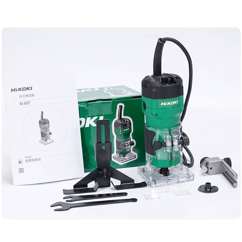 SKI - สกี จำหน่ายสินค้าหลากหลาย และคุณภาพดี | HIKOKI (HITACHI) M6ST ทริมเมอร์ เครื่องเซาะร่อง 1/4นิ้ว 505W (ราคาต่อเครื่อง, 1ลัง มี 6 เครื่อง)