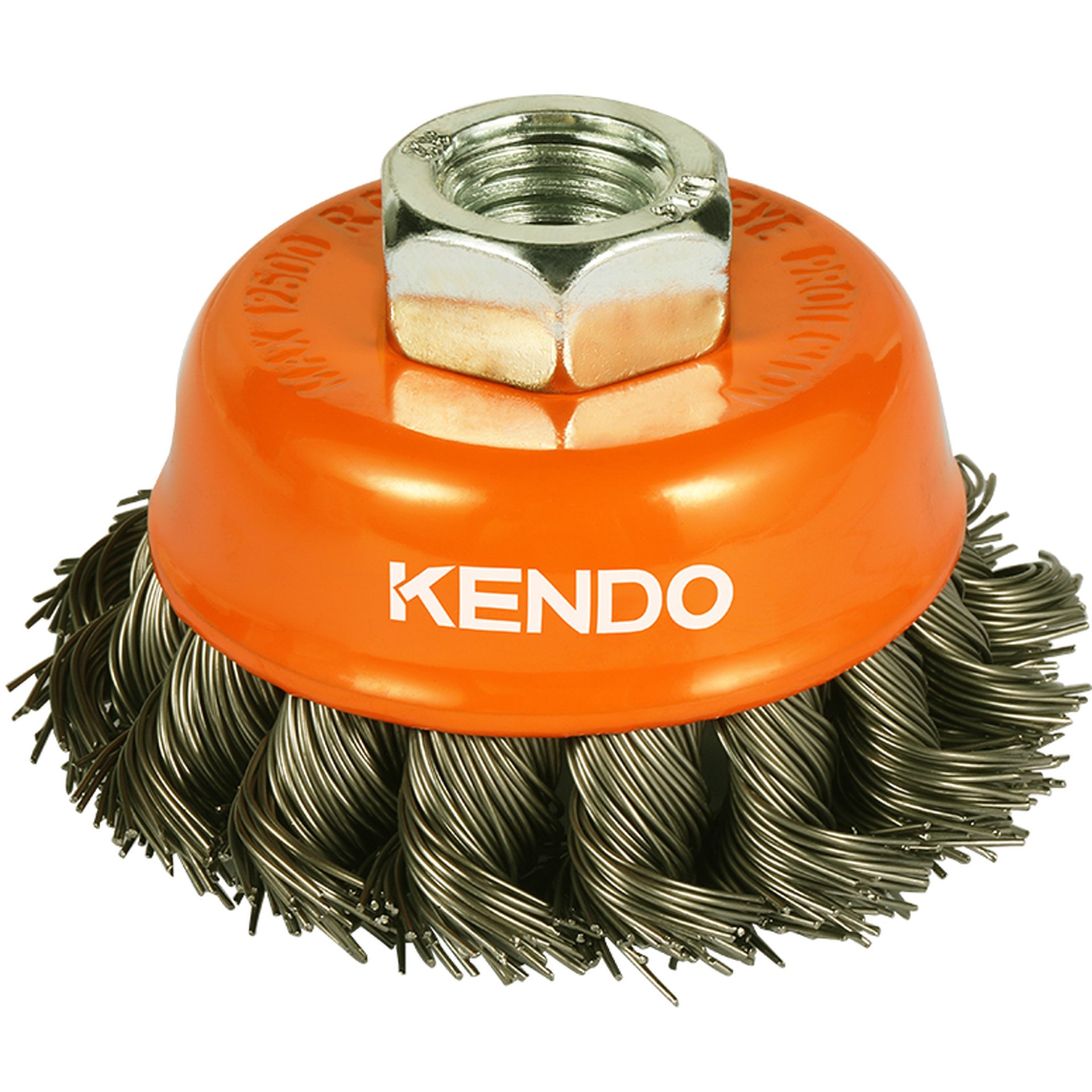 SKI - สกี จำหน่ายสินค้าหลากหลาย และคุณภาพดี | *KENDO 76000129 แปรงลวดถ้วยมีเกลียว 65 mm. เกลียว 14x2 (1 ลูก/แพ็ค)*