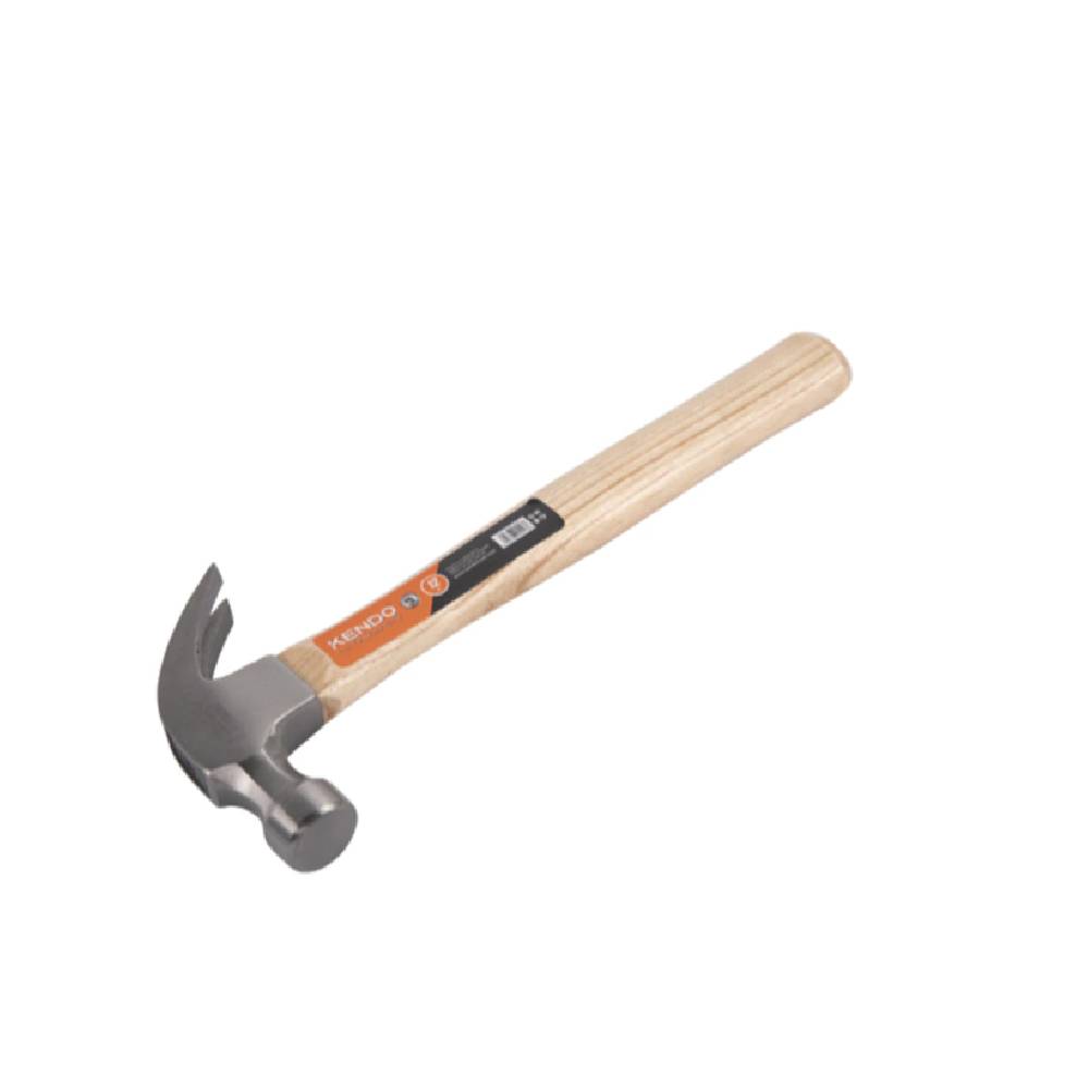 SKI - สกี จำหน่ายสินค้าหลากหลาย และคุณภาพดี | KENDO 25123 ค้อนหงอนด้ามไม้ 16OZ/450g(1ปอนด์)