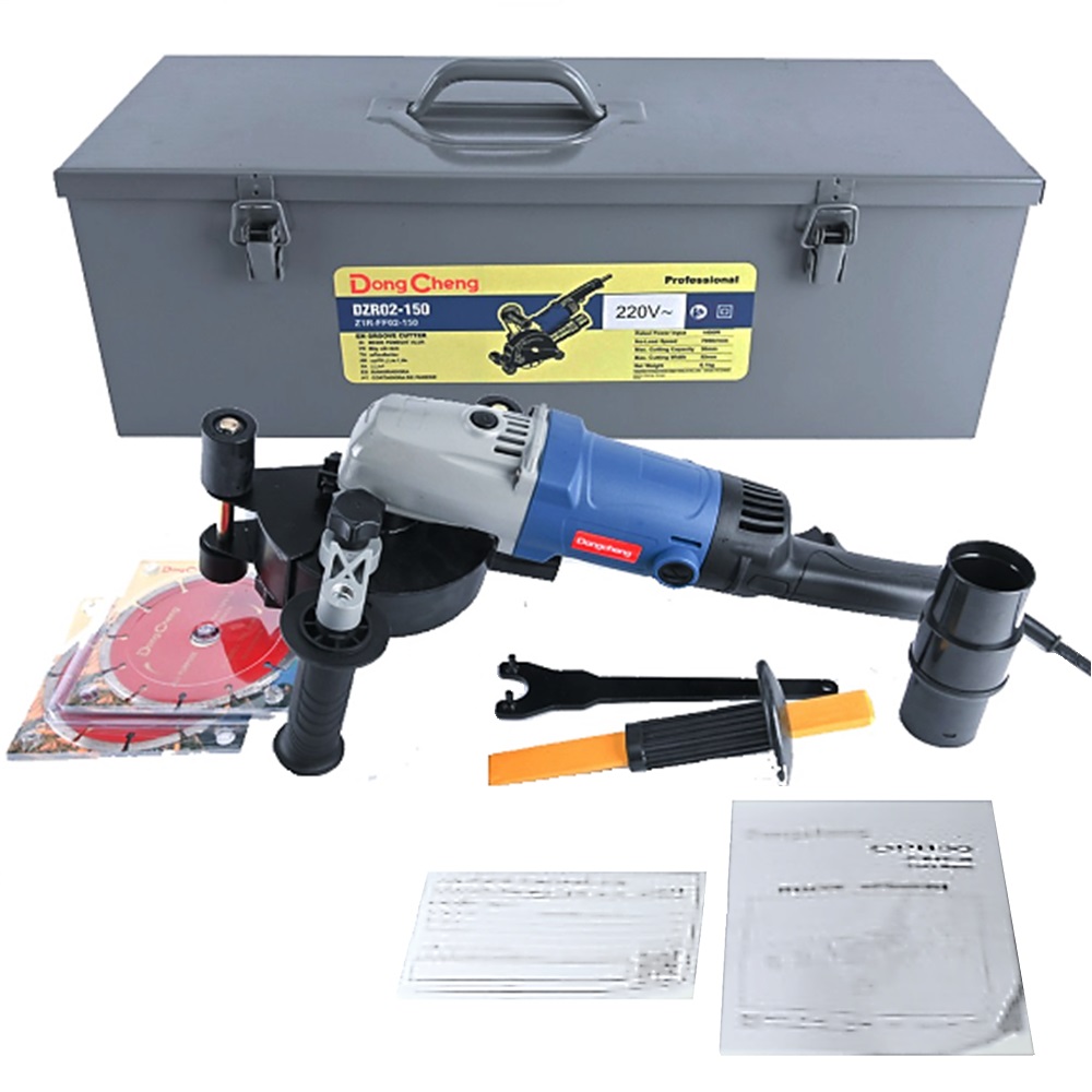 SKI - สกี จำหน่ายสินค้าหลากหลาย และคุณภาพดี | Dongcheng(DCดีจริง) DZR02-150 เครื่องเซาะร่องคอนกรีต 150 มม. 6 นิ้ว 1400W