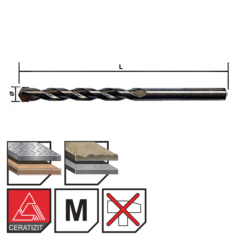 SKI - สกี จำหน่ายสินค้าหลากหลาย และคุณภาพดี | KENDO 15804004 ดอกเจาะเอนกประสงค์ 4 × 80mm