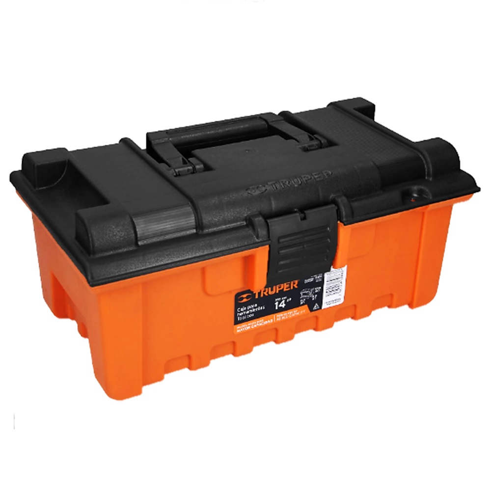 SKI - สกี จำหน่ายสินค้าหลากหลาย และคุณภาพดี | TRUPER 19854  กล่องเครื่องมือพลาสติก 16นิ้วx8นิ้วx6.1/2นิ้ว (CHA-14N) (กล่อง 3 ชิ้น)