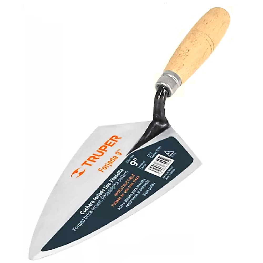 SKI - สกี จำหน่ายสินค้าหลากหลาย และคุณภาพดี | TRUPER 12991 เกียงแหลมเหล็กก่ออิฐ ด้ามไม้ 9นิ้ว (CT-9) (ราคาต่ออัน ,ในกล่องบรรจุ 3 อัน)