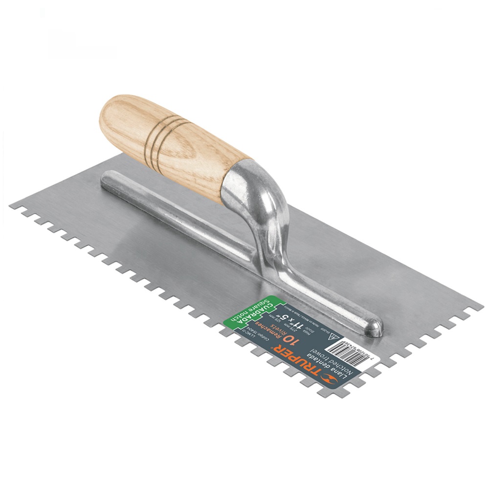 SKI - สกี จำหน่ายสินค้าหลากหลาย และคุณภาพดี | TRUPER 15404 LLMC-11 เกียงหวี ฟันสี่เหลี่ยม ขนาด 11นิ้ว x 5นิ้ว ด้ามไม้ (LLMC-11) (ราคาต่ออัน ,ในกล่องบรรจุ 6 อัน)