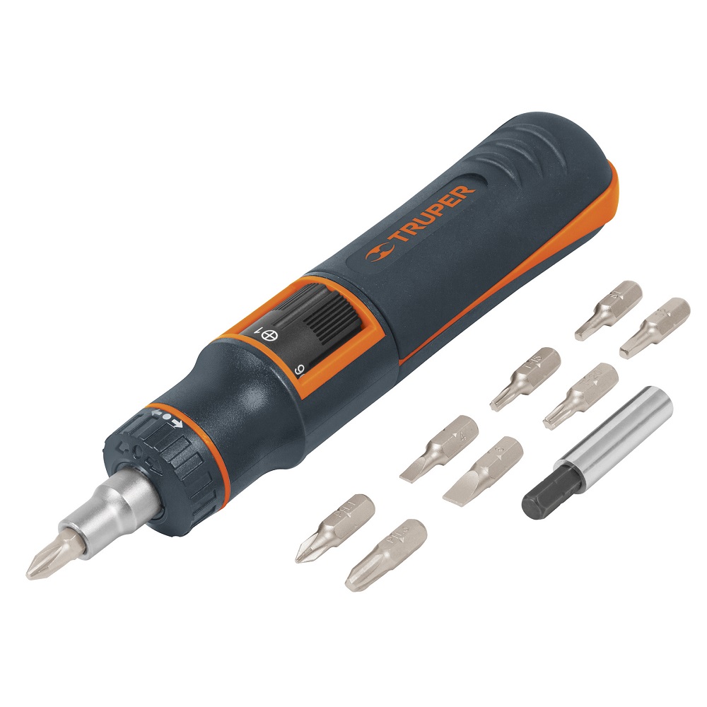 SKI - สกี จำหน่ายสินค้าหลากหลาย และคุณภาพดี | ***TRUPER 14145 ไขควงด้ามฟรี พร้อม ดอกไขควง 11 หัว (DES-11X) (กล่อง 3 ชิ้น)***