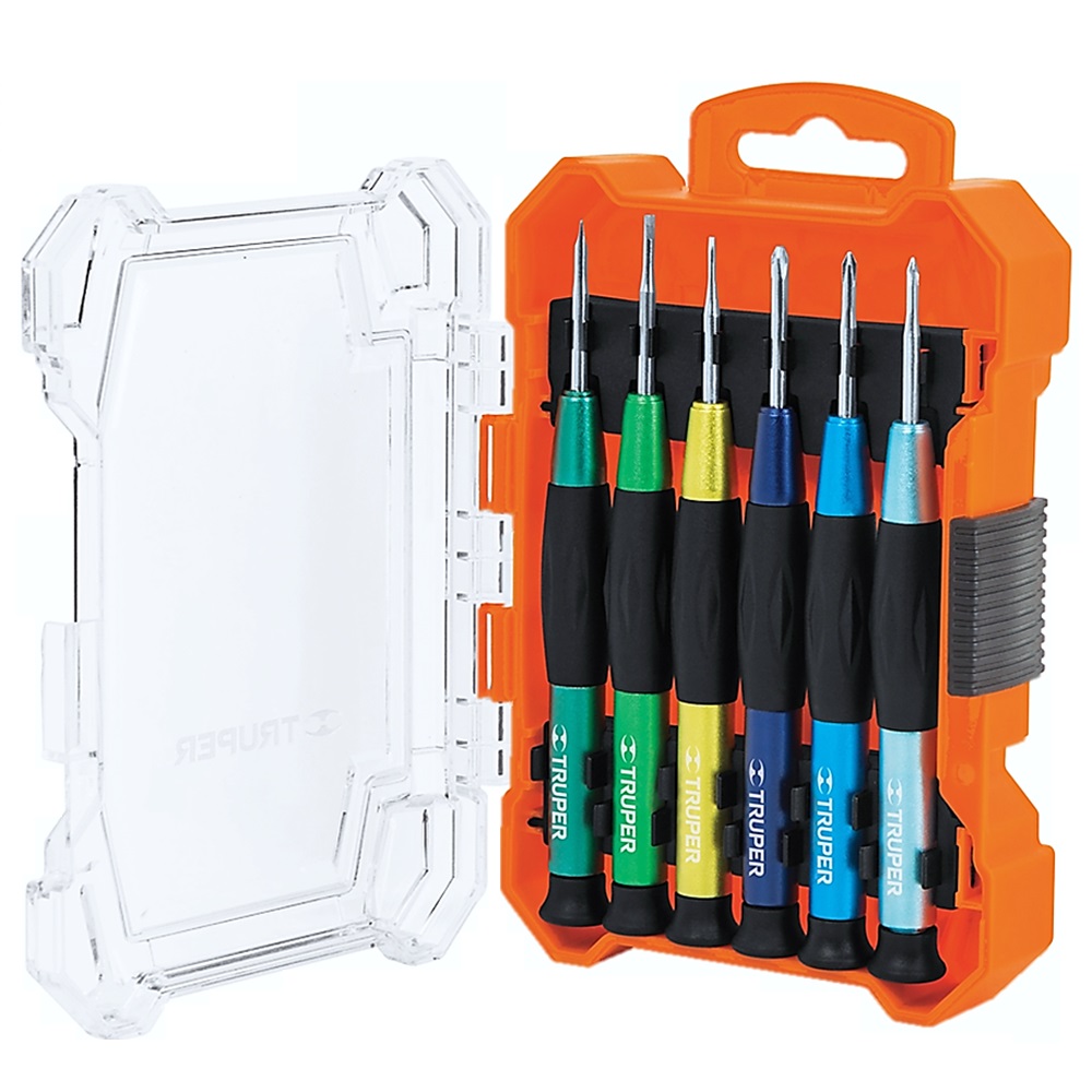 SKI - สกี จำหน่ายสินค้าหลากหลาย และคุณภาพดี | *TRUPER 14202 ไขควงซ่อมนาฬิกา 6 ตัวชุด (JOY-6) (กล่อง 4 ชุด)*