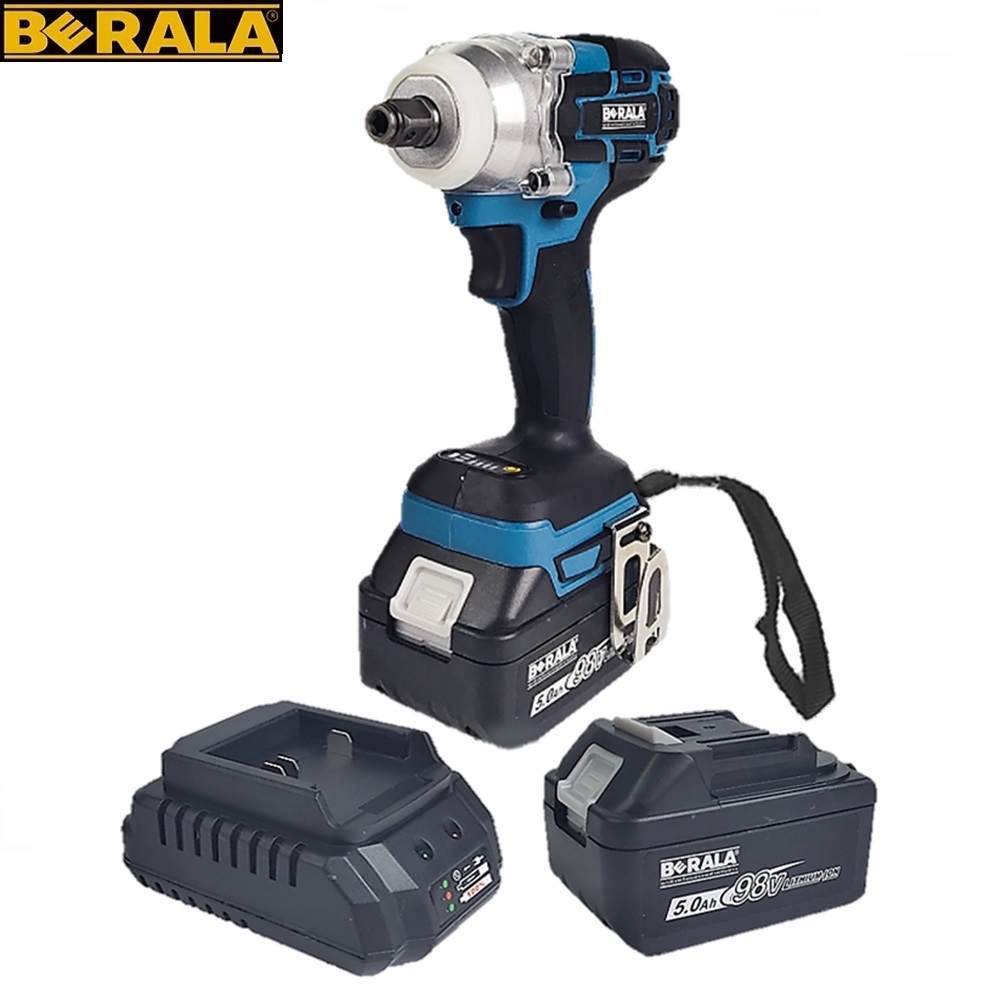 SKI - สกี จำหน่ายสินค้าหลากหลาย และคุณภาพดี | BERALA BL-DTW285 บล็อคลมไร้สาย แบตเตอรี่ลิเทียม 5.0AH 2 ก้อน