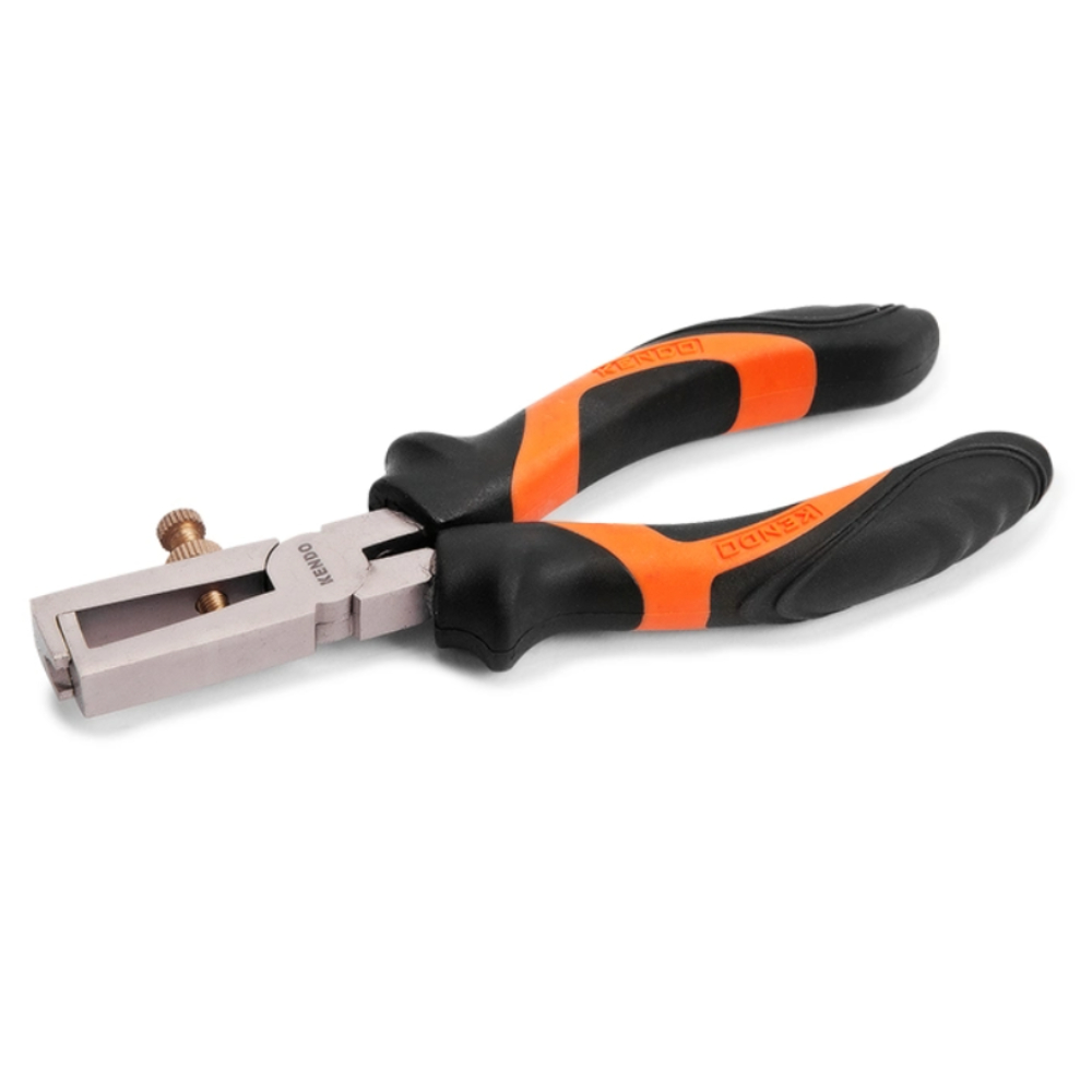 SKI - สกี จำหน่ายสินค้าหลากหลาย และคุณภาพดี | KENDO 10801 คีมปอกสาย (หุ้มยาง) 160mm/6นิ้ว