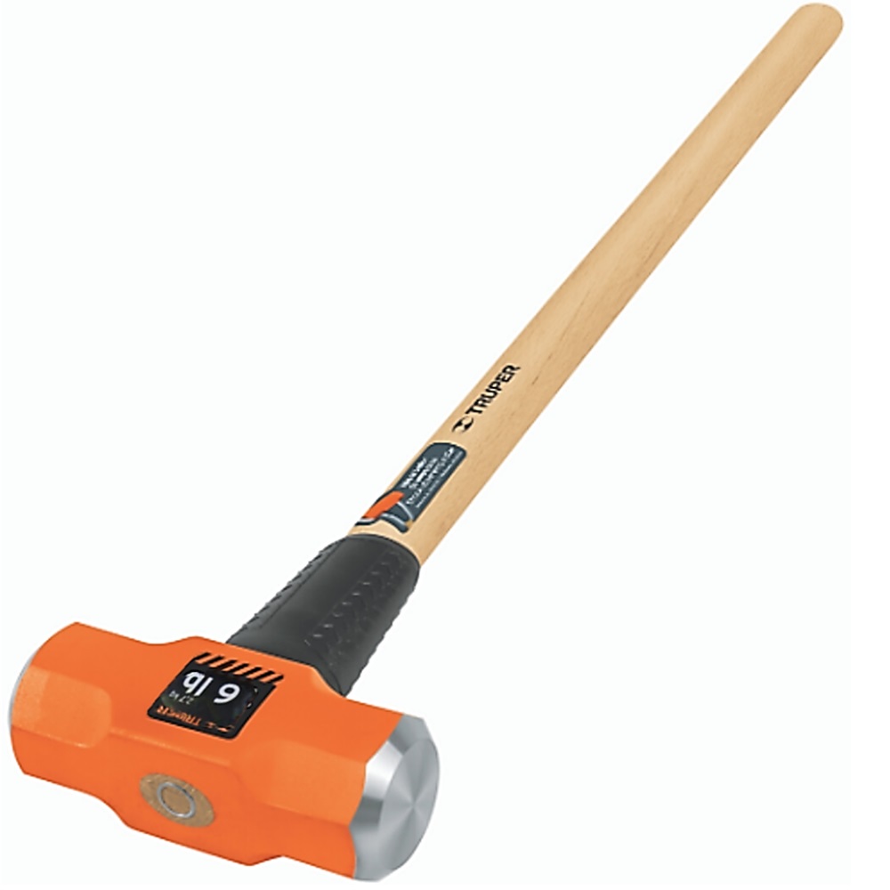 SKI - สกี จำหน่ายสินค้าหลากหลาย และคุณภาพดี | TRUPER 16509 ค้อนปอนด์ 6 ปอนด์ด้ามไม้ยาว 36 นิ้ว (MD-6M) (ราคาต่ออัน ,ในกล่องบรรจุ 2 อัน)