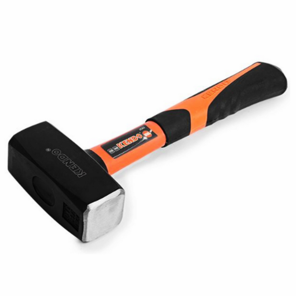 SKI - สกี จำหน่ายสินค้าหลากหลาย และคุณภาพดี | KENDO 25303 ค้อนทุบหิน ด้ามไฟเบอร์หุ้มยาง 1500g