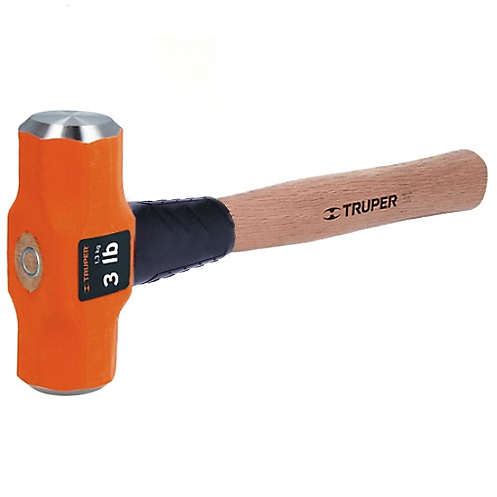 SKI - สกี จำหน่ายสินค้าหลากหลาย และคุณภาพดี | TRUPER 16507 ค้อนปอนด์ 3 ปอนด์ด้ามไม้ ยาว 12 นิ้ว (MD-3M) (ราคาต่ออัน ,ในกล่องบรรจุ 4 อัน)