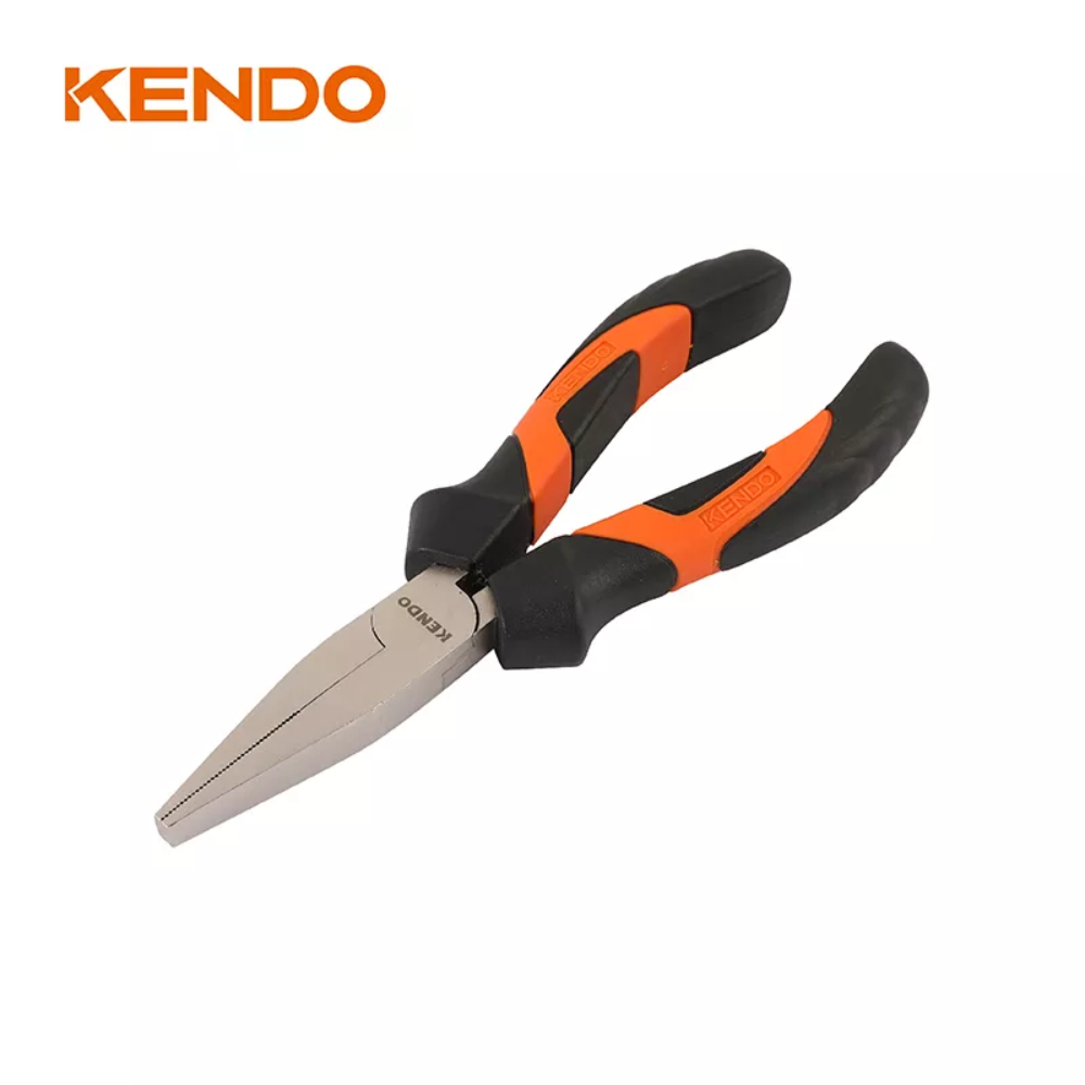 SKI - สกี จำหน่ายสินค้าหลากหลาย และคุณภาพดี | KENDO 10501 คีมปากแบน ด้ามหุ้มยาง 160mm/6นิ้ว