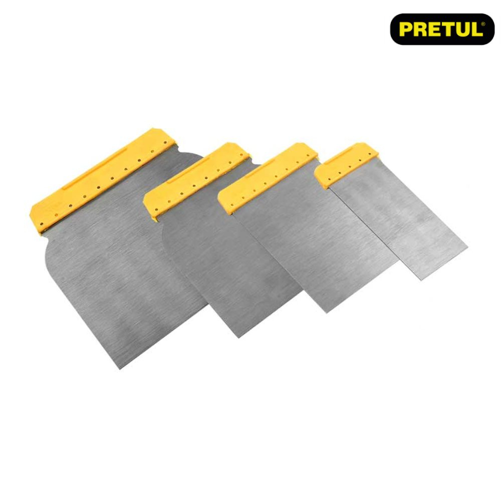 SKI - สกี จำหน่ายสินค้าหลากหลาย และคุณภาพดี | PRETUL 24200 ชุดใบมีดโป๊วสี (4ชิ้น/ชุด) #CUÑ-4P