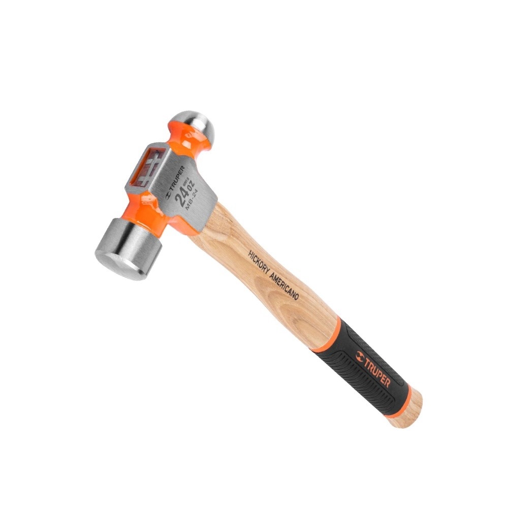 SKI - สกี จำหน่ายสินค้าหลากหลาย และคุณภาพดี | TRUPER 16903 ค้อนหัวกลม 24 ออนซ์ ด้ามไม้ 14 นิ้ว (MB-24) (ราคาต่ออัน ,ในกล่องบรรจุ 4 อัน)