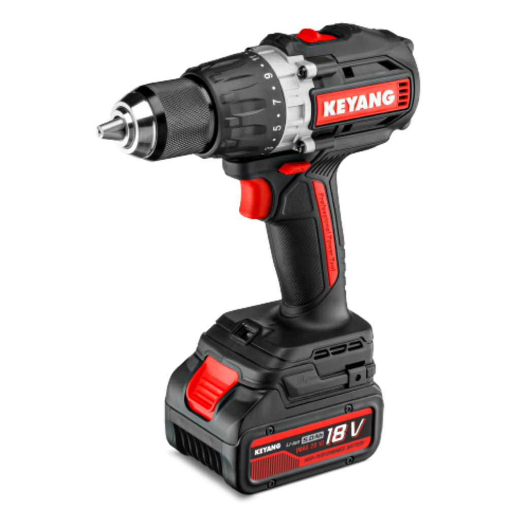 SKI - สกี จำหน่ายสินค้าหลากหลาย และคุณภาพดี | KEYANG DM20BLH-100E สว่านกระแทกไร้สาย 2 สปีด 100NM แบตเตอรี่ 18V 5.0Ah 2 ก้อน เครื่องชาร์จ 1 อัน (ใส่แบต 20V ได้)