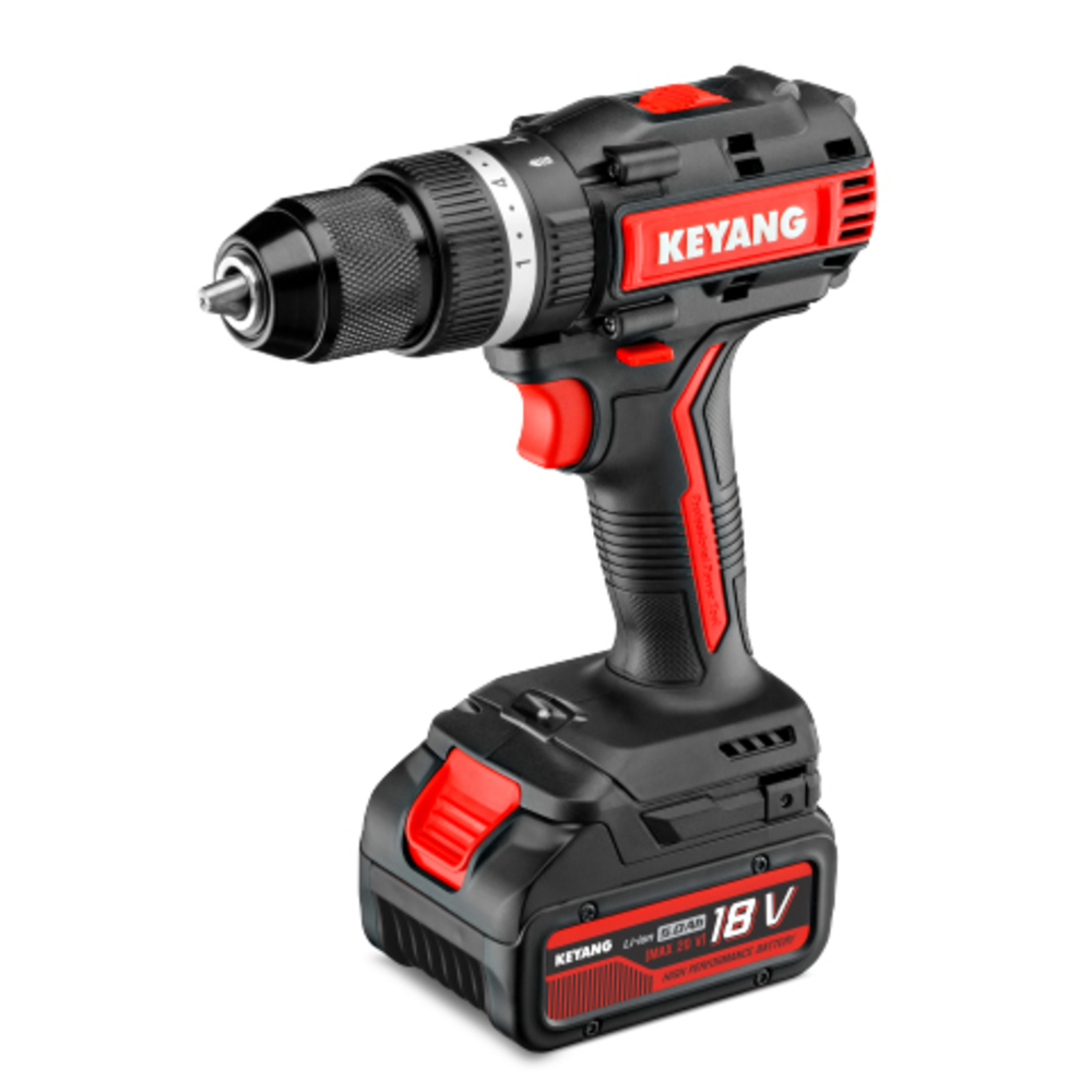 SKI - สกี จำหน่ายสินค้าหลากหลาย และคุณภาพดี | KEYANG DM20BLA-70C สว่านกระแทกไร้สาย ปรับทอร์ท 70NM แบตเตอรี่ 18V 5.0Ah 2 ก้อน เครื่องชาร์จ 1 อัน