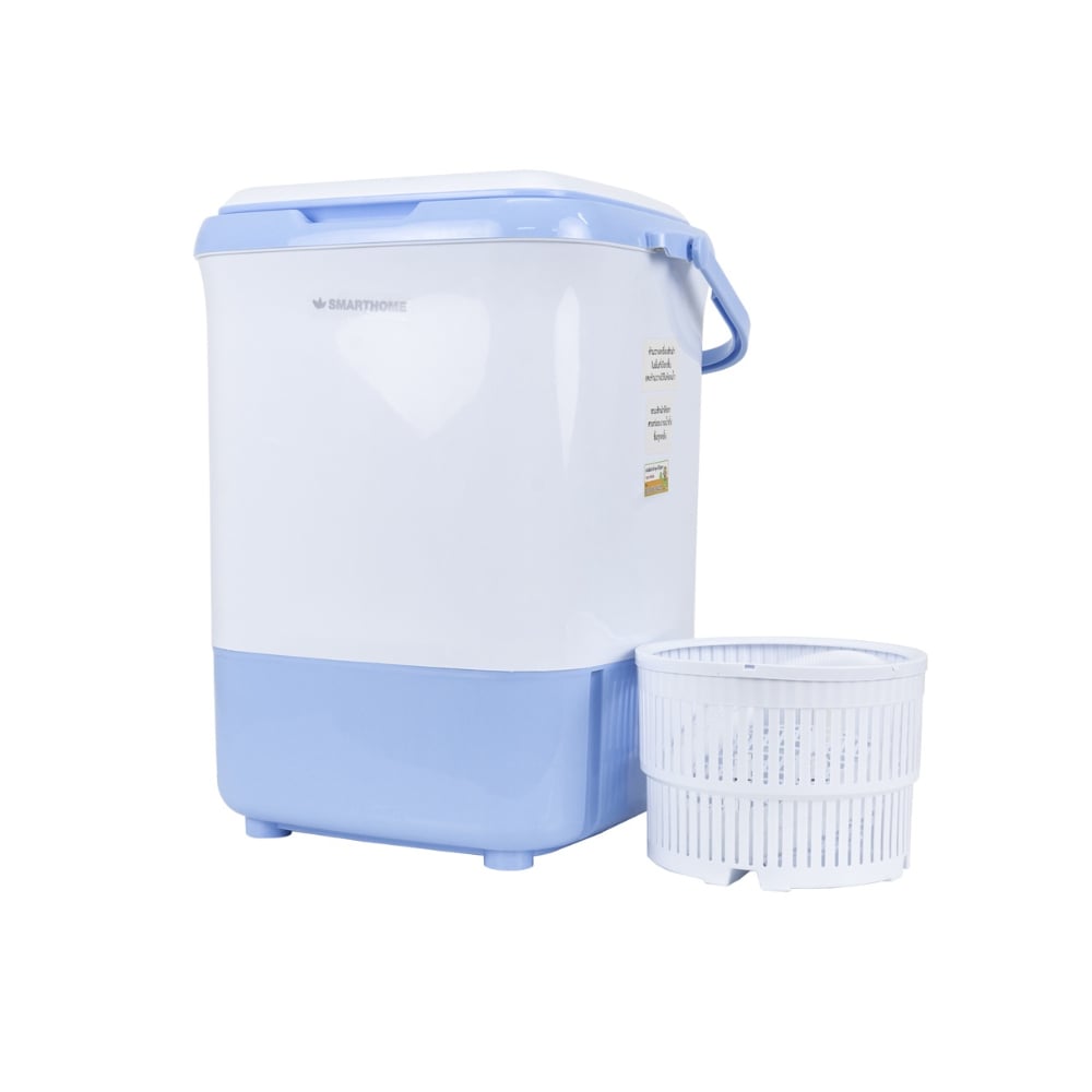 SKI - สกี จำหน่ายสินค้าหลากหลาย และคุณภาพดี | SMART HOME SM-MW04 BLUE เครื่องซักผ้ากึ่งอัตโนมัติ 4 ก.ก.