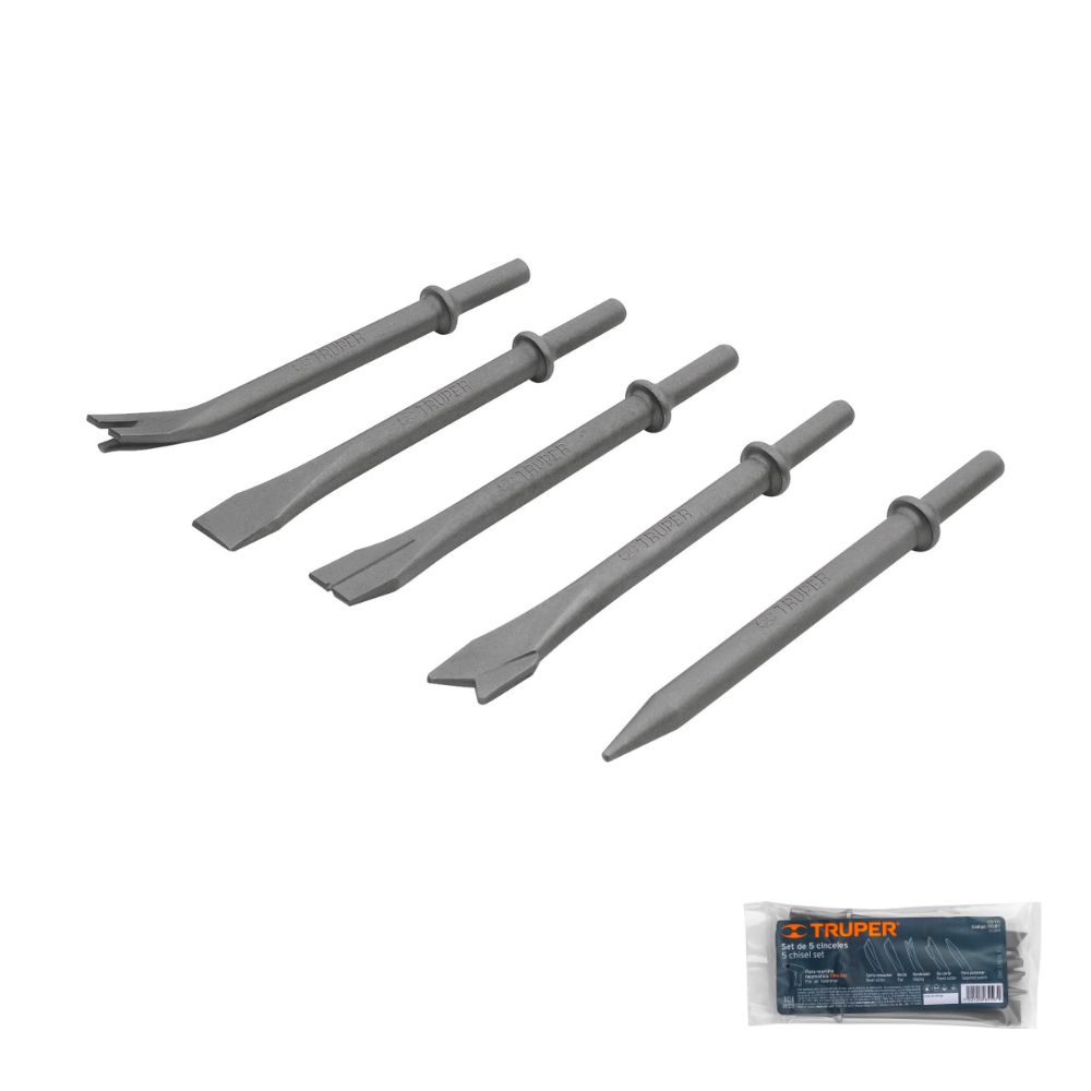 SKI - สกี จำหน่ายสินค้าหลากหลาย และคุณภาพดี | TRUPER 19387 สิ่ว 5 ชิ้น [C5-711]