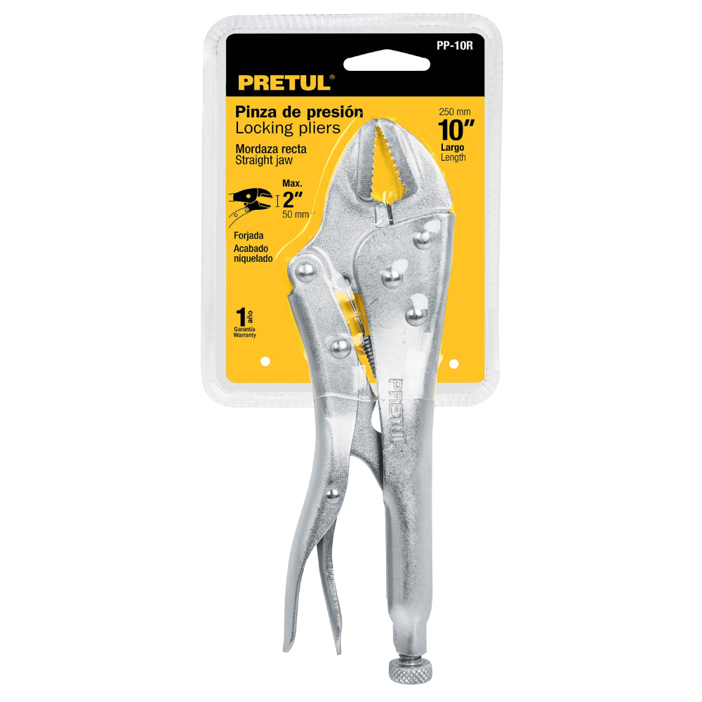 SKI - สกี จำหน่ายสินค้าหลากหลาย และคุณภาพดี | PRETUL 22702 คีมล็อกปากตรง 10นิ้ว [PP-10R]