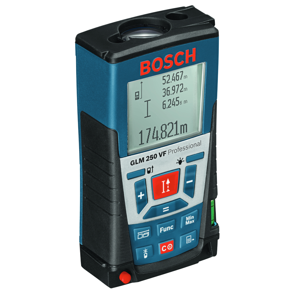SKI - สกี จำหน่ายสินค้าหลากหลาย และคุณภาพดี | BOSCH GLM250VF เครื่องวัดระยะเลเซอร์ 250เมตร (ห้ามใช้ใกล้ถังแก๊สและถังน้ำมัน) #0601072170