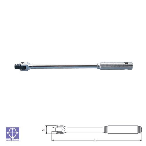 SKI - สกี จำหน่ายสินค้าหลากหลาย และคุณภาพดี | KOKEN 4768N-18 ด้ามบ๊อก 1/2นิ้ว-18นิ้ว ด้ามเหล็กกลิ้งลาย (450mm)
