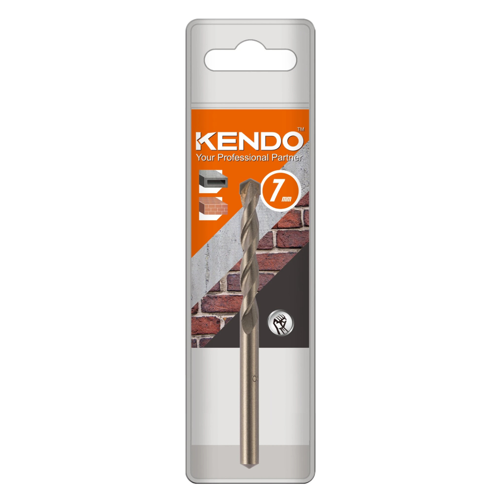 SKI - สกี จำหน่ายสินค้าหลากหลาย และคุณภาพดี | KENDO 19307004 ดอกเจาะปูนก้านกลม 7.0 × 100mm