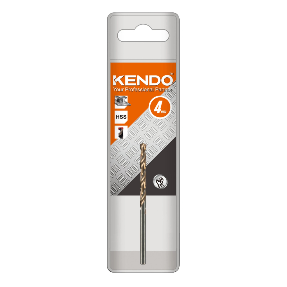 SKI - สกี จำหน่ายสินค้าหลากหลาย และคุณภาพดี | KENDO 10404004 ดอกสว่านเจาะเหล็ก HSS 4.0x75mm