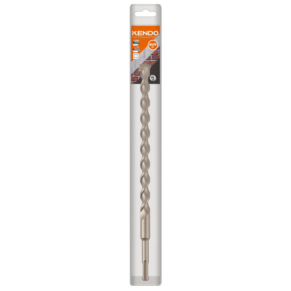 SKI - สกี จำหน่ายสินค้าหลากหลาย และคุณภาพดี | KENDO 16116404 ดอกสว่านโรตารี่ SDS PLUS 16 × 310mm (1 ดอก/แพ็ค)