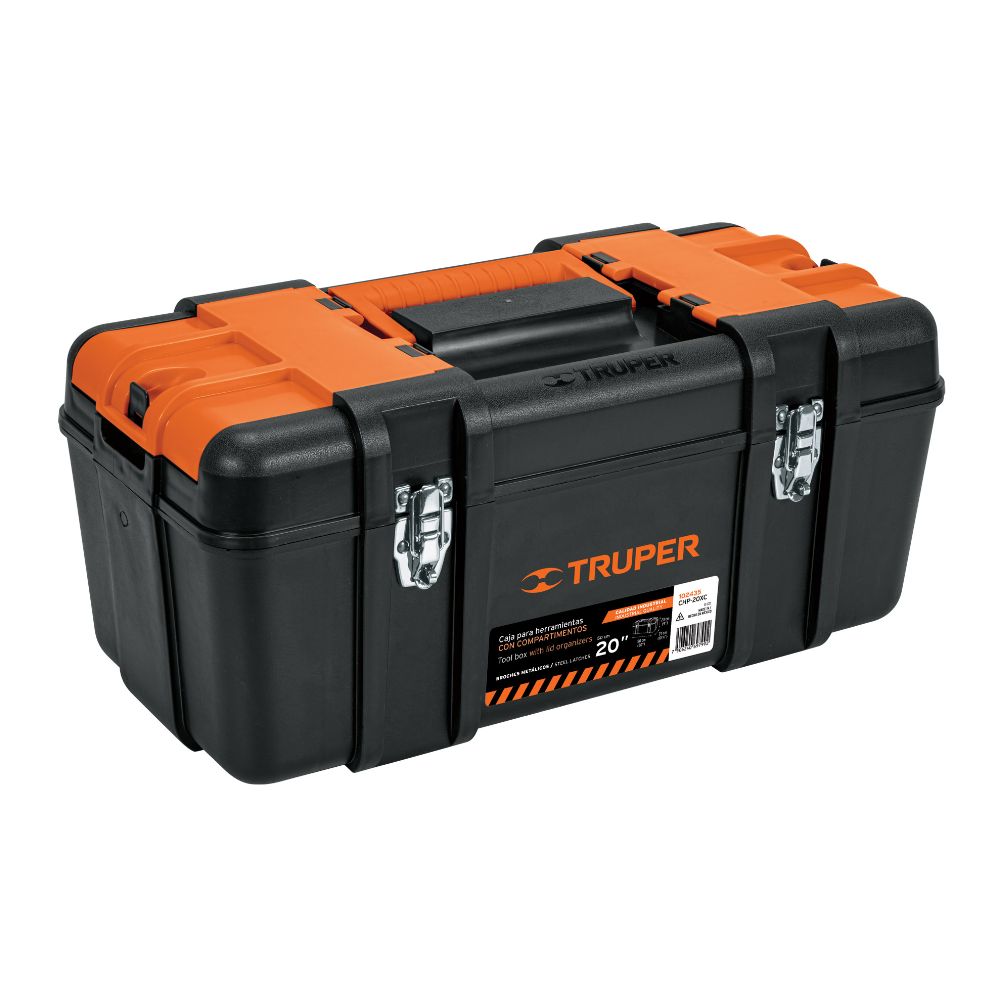SKI - สกี จำหน่ายสินค้าหลากหลาย และคุณภาพดี | TRUPER 102435 กล่องเครื่องมือขนาด 20นิ้ว พร้อมตะขอเหล็ก [CHP-20XC]