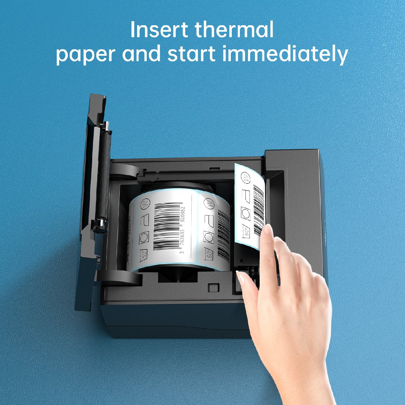 DELI-เครื่องพิมพ์แบบความร้อน-สำหรับกระดาษหน้ากว้างสูงสุด-80-มม-E886BW-DLI-E886BW