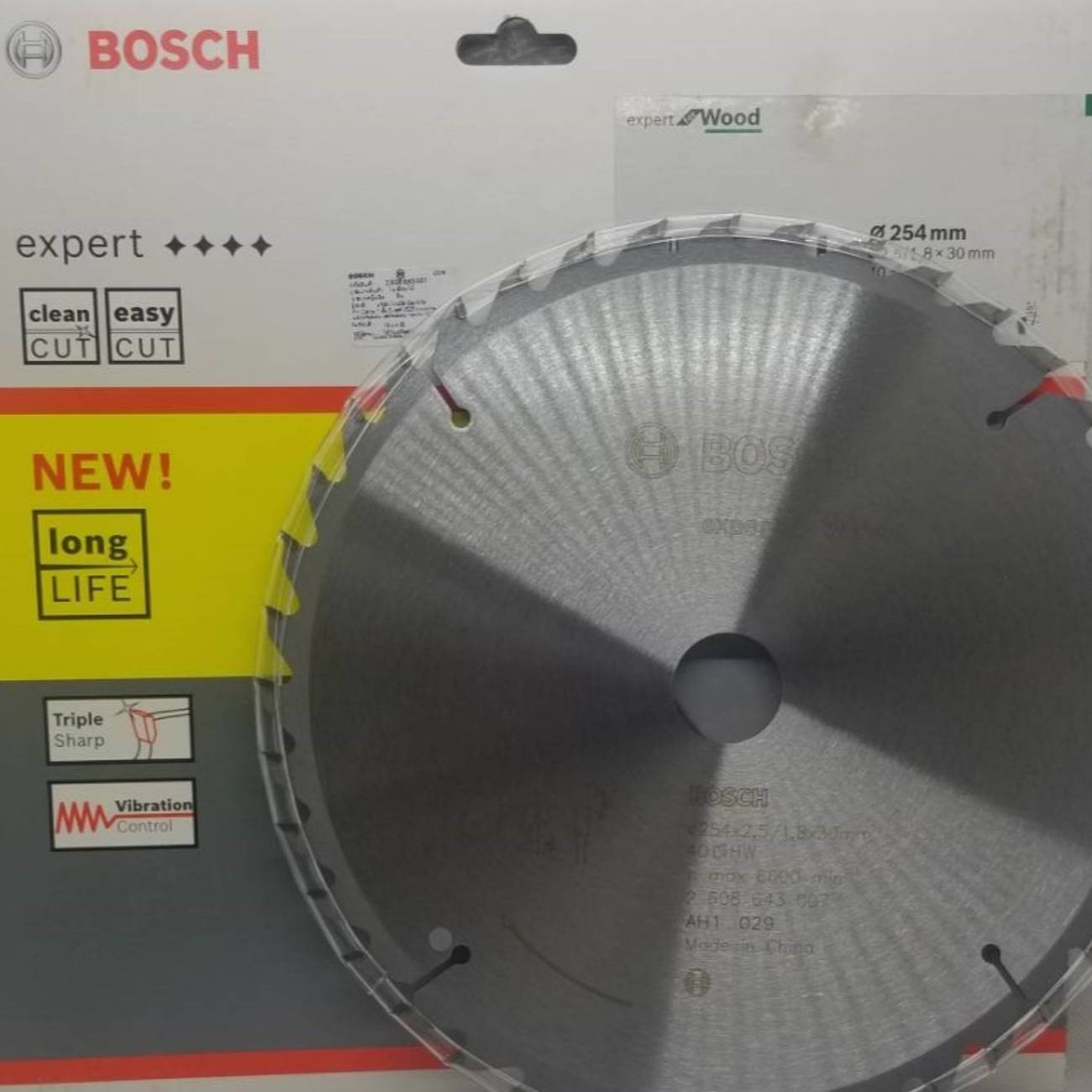 SKI - สกี จำหน่ายสินค้าหลากหลาย และคุณภาพดี | BOSCH #2608643007 ใบเลื่อยวงเดือนตัดไม้ Expert 10นิ้วx40T