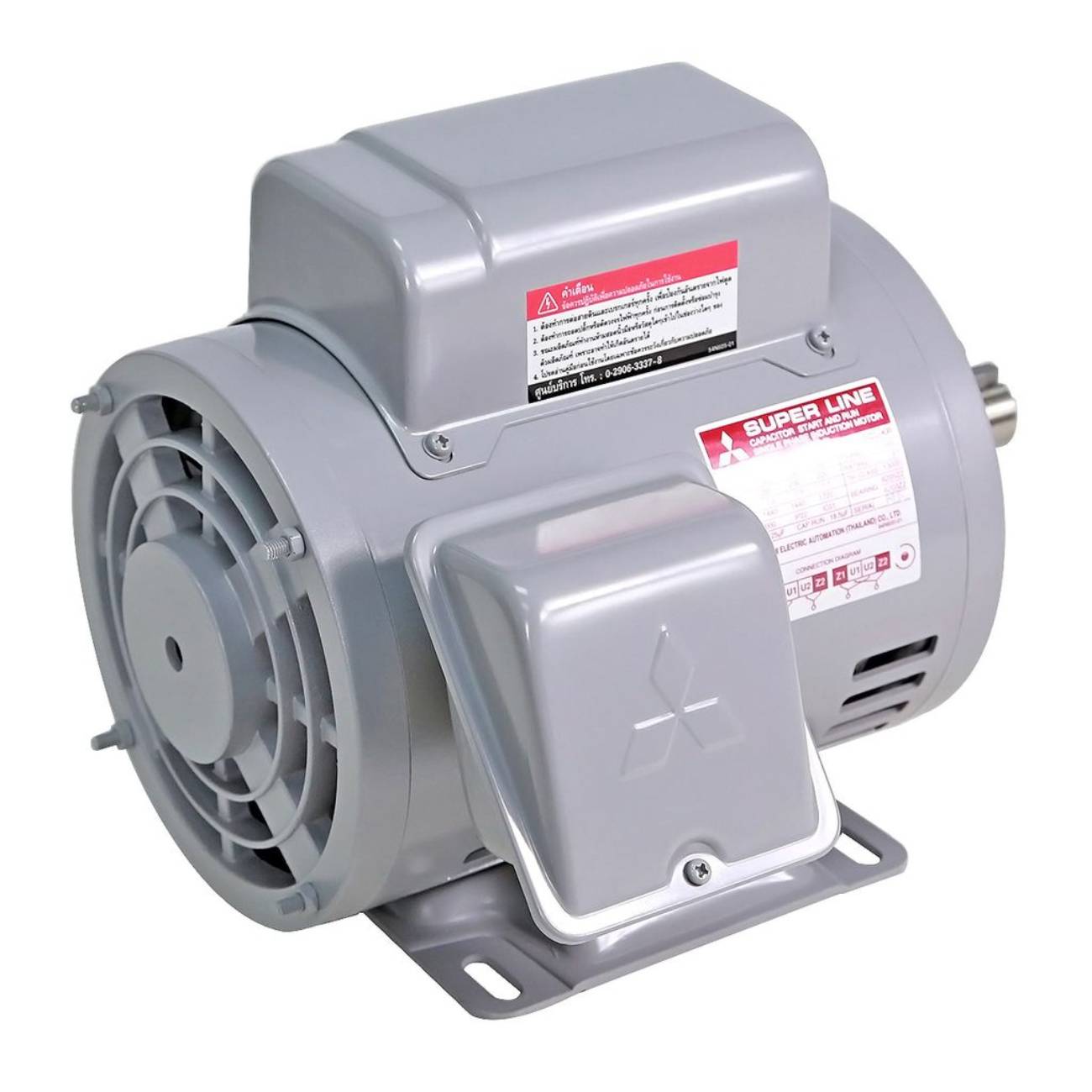 SKI - สกี จำหน่ายสินค้าหลากหลาย และคุณภาพดี | MITSUBISHI มอเตอร์ 1.5HP 2สาย SCL-KR (QR) ชนิดคอนเดนเซอร์