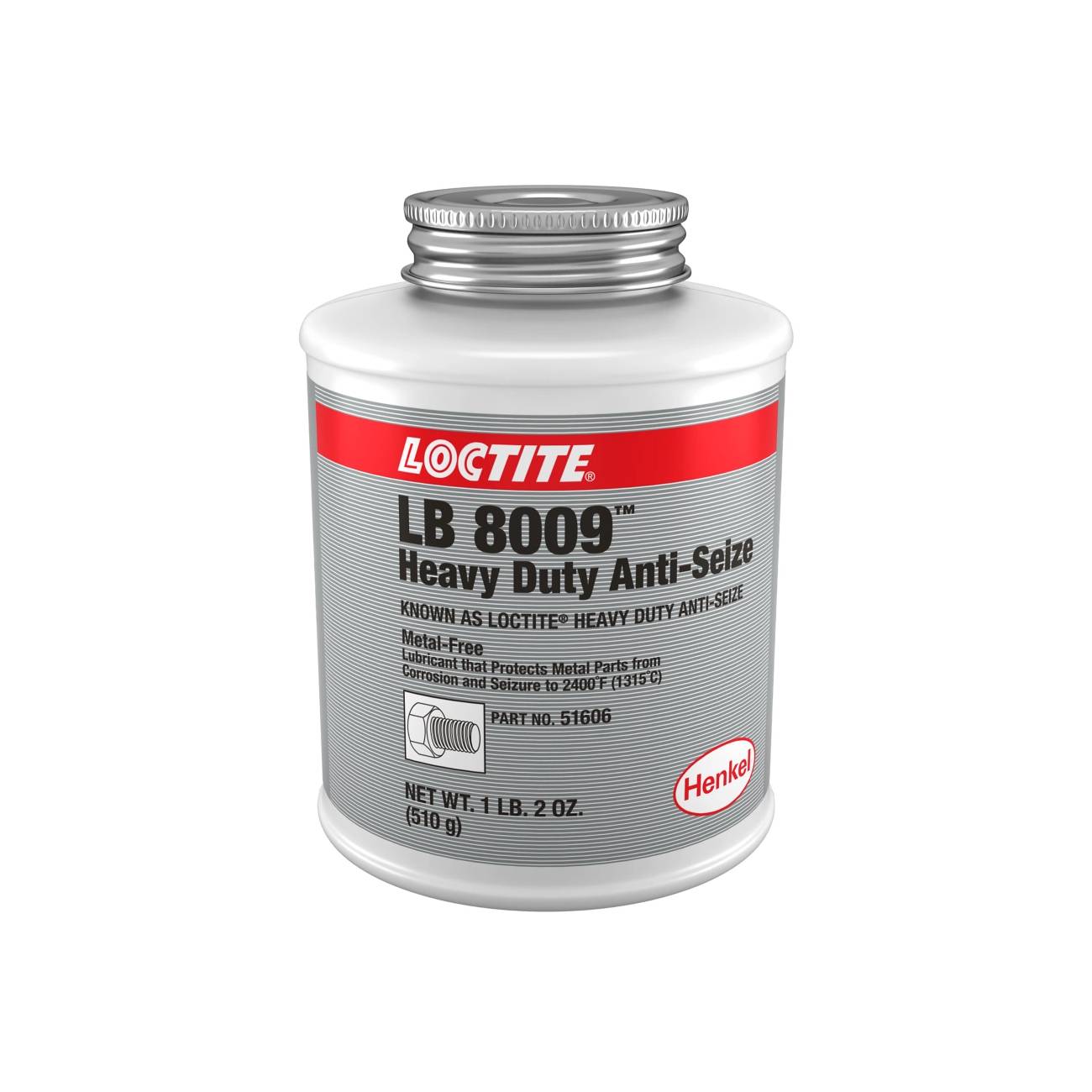SKI - สกี จำหน่ายสินค้าหลากหลาย และคุณภาพดี | LOCTITE #LB8009 จารบีทนร้อน 1lb. ANTI-SEIZE HD 1LB 2 OZ. (6กระป๋อง/กล่อง)(51606)
