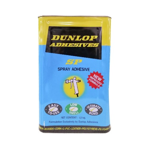 SKI - สกี จำหน่ายสินค้าหลากหลาย และคุณภาพดี | ดันลอป กาวยาง รุ่น กล. 3Kg/กล. ฉลากฟ้า (แบบพ่น) (ราคาต่อแกลลอน , 1 ลัง มี 3 แกลลอน) (งดรับเปลื่ยนคืน)