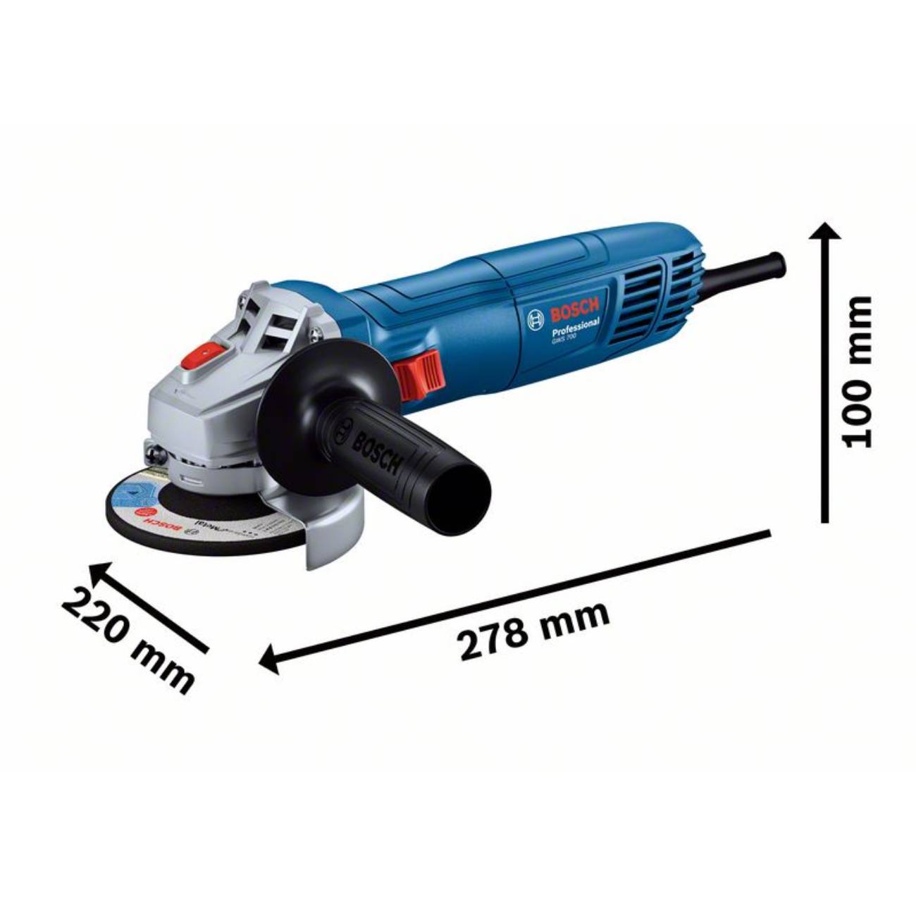 SKI - สกี จำหน่ายสินค้าหลากหลาย และคุณภาพดี | BOSCH GWS700 เครื่องเจียร 4นิ้ว 710W #06013A31K0
