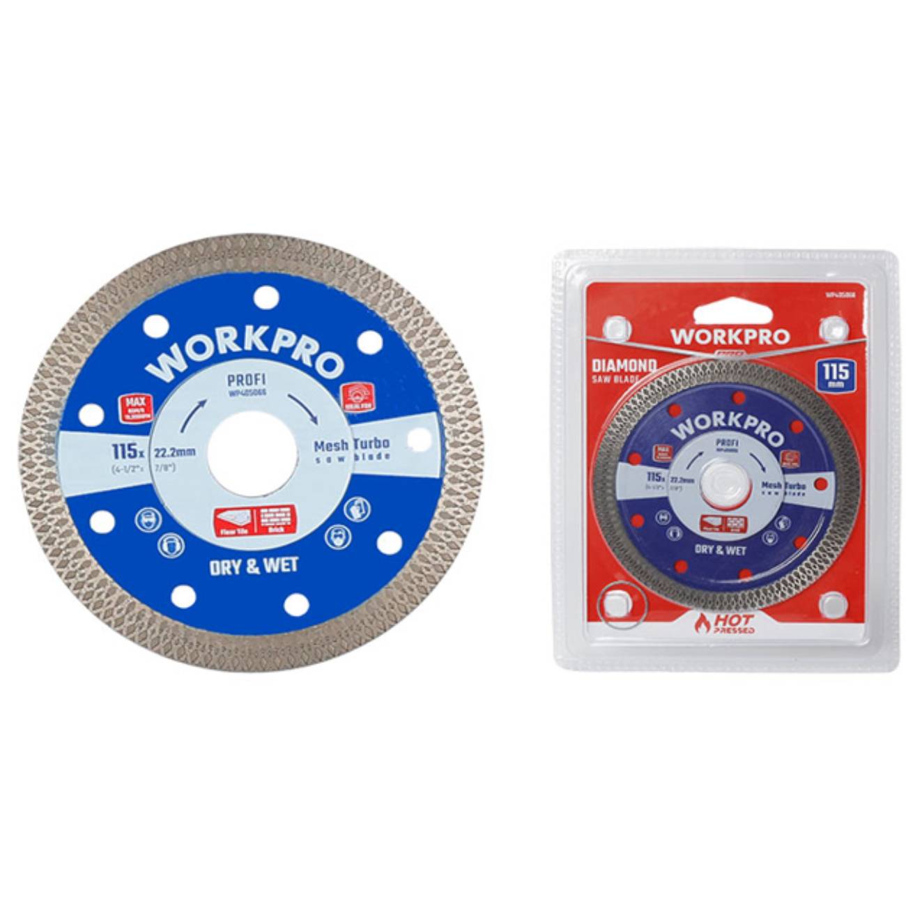 SKI - สกี จำหน่ายสินค้าหลากหลาย และคุณภาพดี | WORKPRO WP405064 ใบเพชร 4นิ้ว / Ultrathin Mesh Turbo 105x20x10 มม.