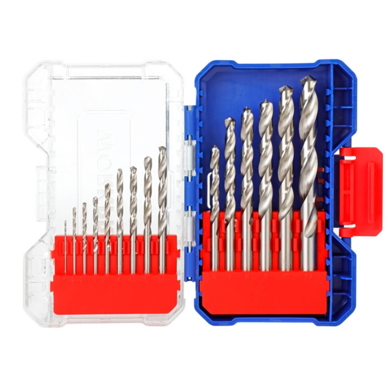 SKI - สกี จำหน่ายสินค้าหลากหลาย และคุณภาพดี | WORKPRO WP409010 HSS ชุดดอกสว่านเจาะเหล็ก - 15 ชิ้น 1.5-12 มม.