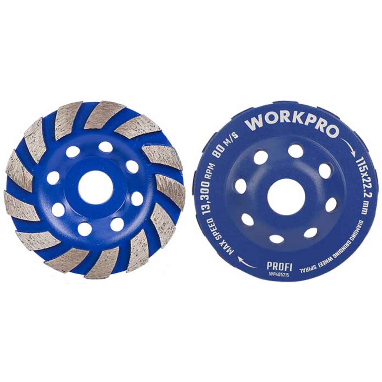 SKI - สกี จำหน่ายสินค้าหลากหลาย และคุณภาพดี | WORKPRO WP405213 ใบเจียรเพชรขัดปูน(เจียร์บัว) 100x16 มม. x 12T