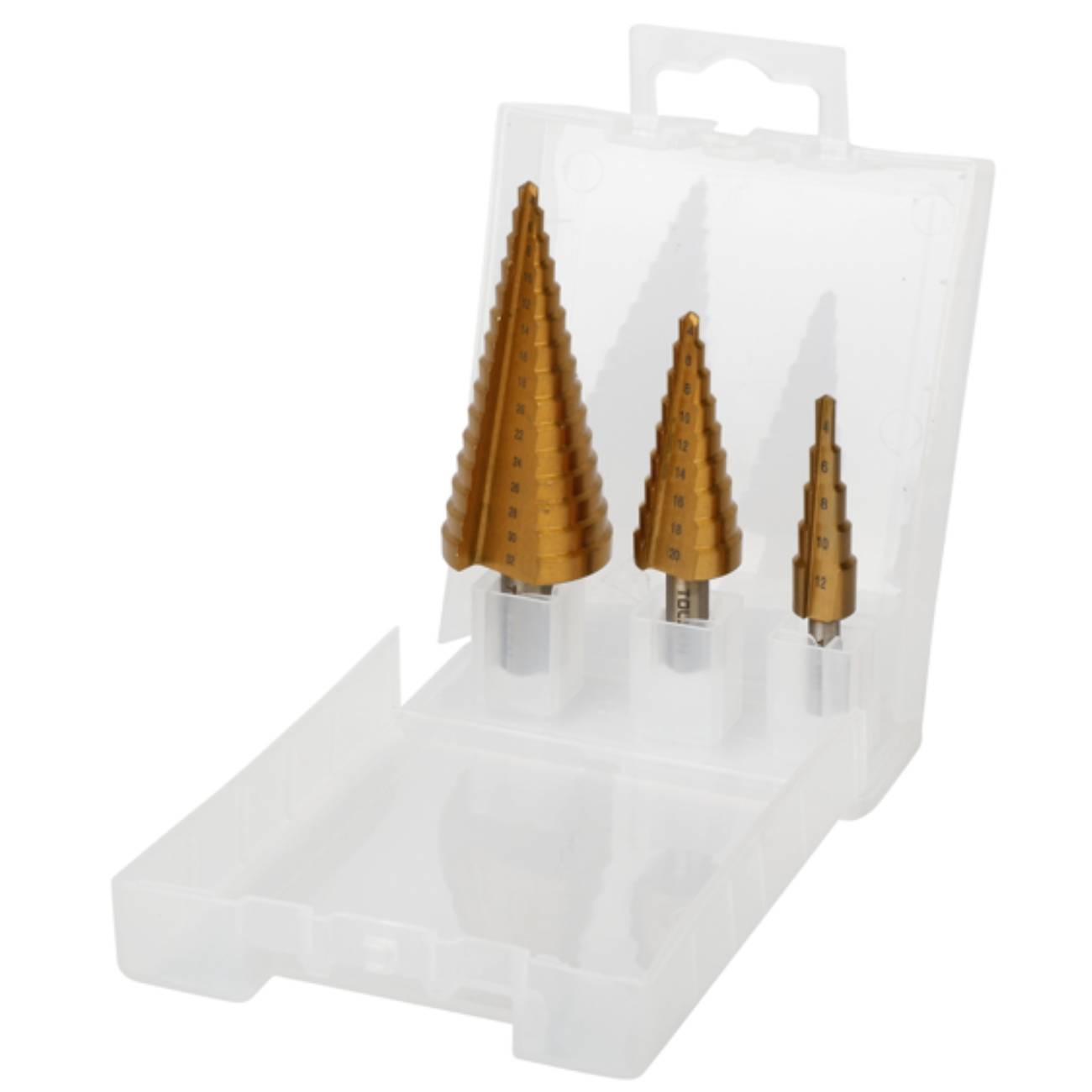 SKI - สกี จำหน่ายสินค้าหลากหลาย และคุณภาพดี | WORKPRO WP400423 ชุดดอกสว่านขั้นบันได Step Drill HSS 4241 (3 ชิ้น)