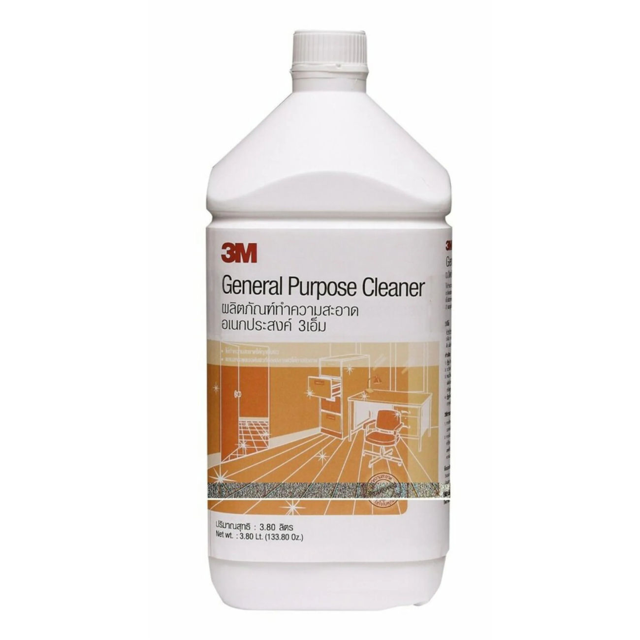 SKI - สกี จำหน่ายสินค้าหลากหลาย และคุณภาพดี | 3M #7012809249 ผลิตภัณฑ์ทำความสะอาดอเนกประสงค์ ขนาด 3.8 ลิตร XN002022970