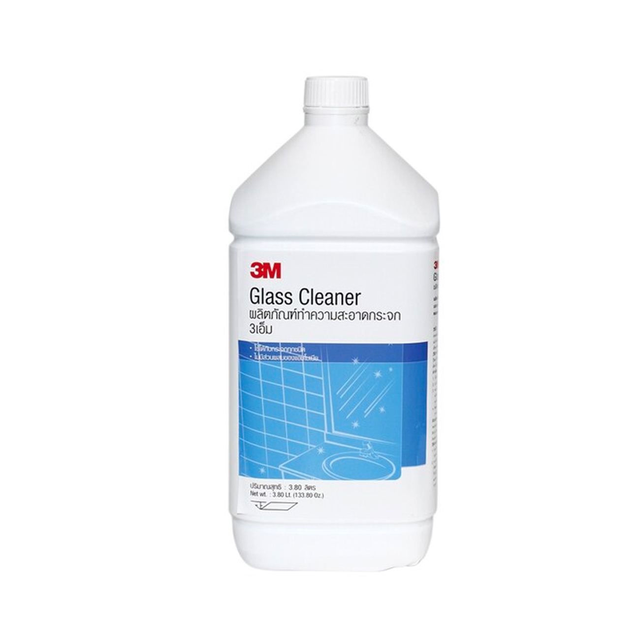 SKI - สกี จำหน่ายสินค้าหลากหลาย และคุณภาพดี | 3M #7012809163 ผลิตภัณฑ์ทำความสะอาดกระจก ขนาด 3.8 ลิตร XN002016576