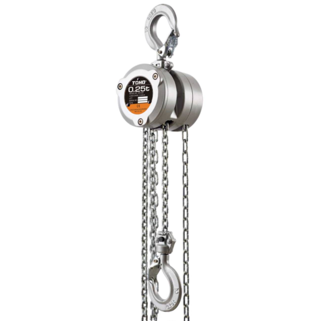 SKI - สกี จำหน่ายสินค้าหลากหลาย และคุณภาพดี | TOHO HSZ-MH รอกโซ่อลูมิเนียมหมุนได้ 360 องศา รับน้ำหนัก 0.5 ตัน ยาว 2.5 เมตร