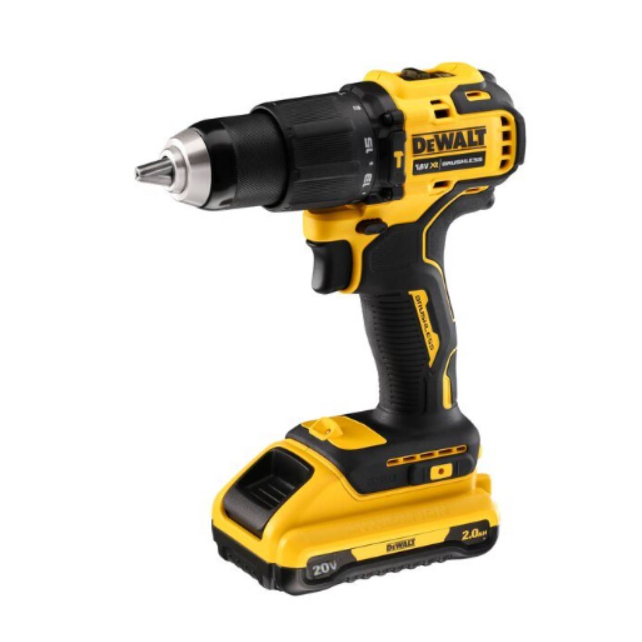 SKI - สกี จำหน่ายสินค้าหลากหลาย และคุณภาพดี | DEWALT DCD709L2-B1 สว่านกระแทกไร้สาย 20V พร้อมแบตเตอรี่ 3.0Ah