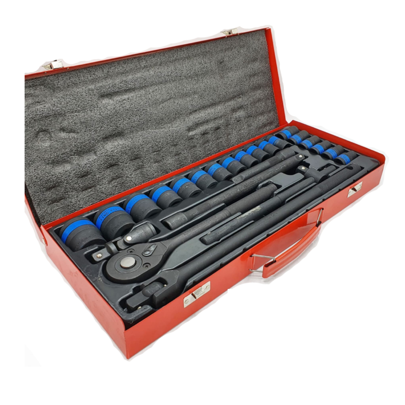 SKI - สกี จำหน่ายสินค้าหลากหลาย และคุณภาพดี | EURO KING TOOLS ประแจบล็อก ชุดบล็อก 24PCS 1/2นิ้ว DR SOCKET SET สีดำ